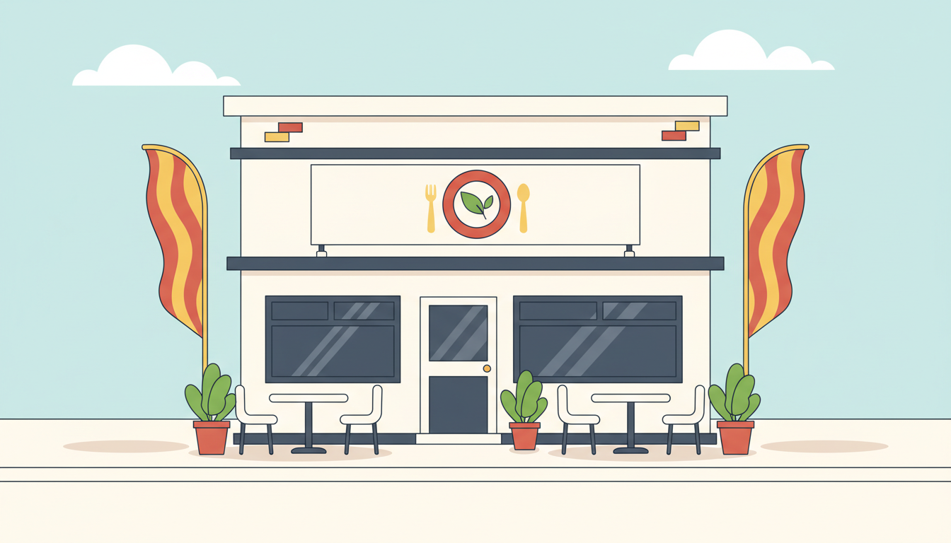 Fahnen & Banner: Außenwerbung für Restaurants die wirklich auffällt