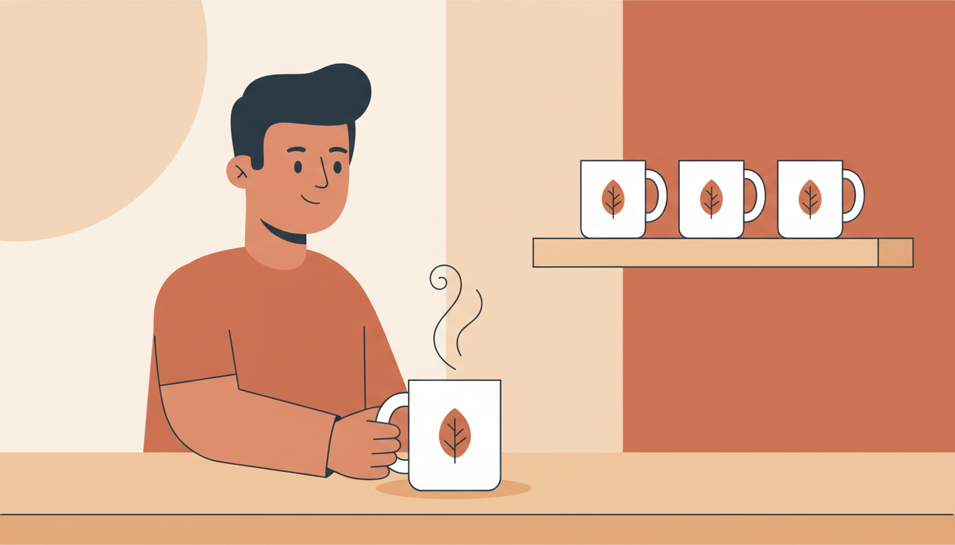 Tassen bedruckt: Merchandise Druck der dein Café unvergesslich macht