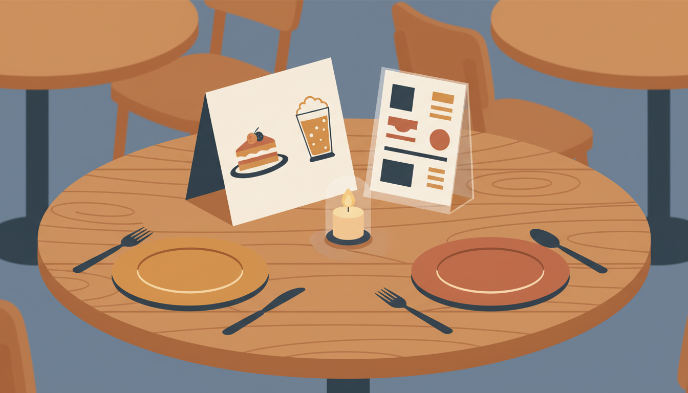 Tischaufsteller Druck: Mehr Umsatz mit dem richtigen Tischmarketing